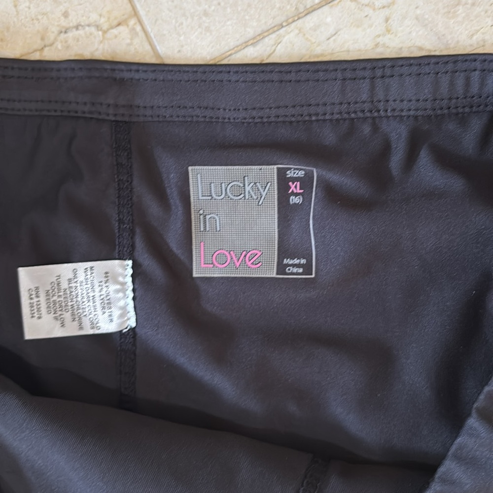 Lucky In Love Women’s Laser Cut  Tennis Skort Skirt - Picture 3 of 3